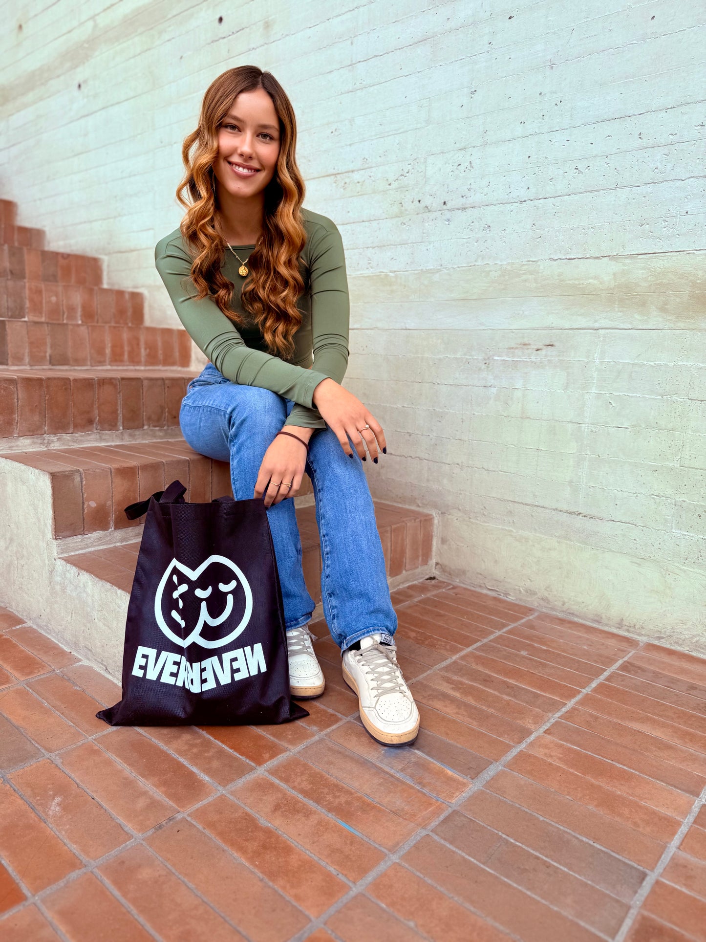 Top verde escote espalda