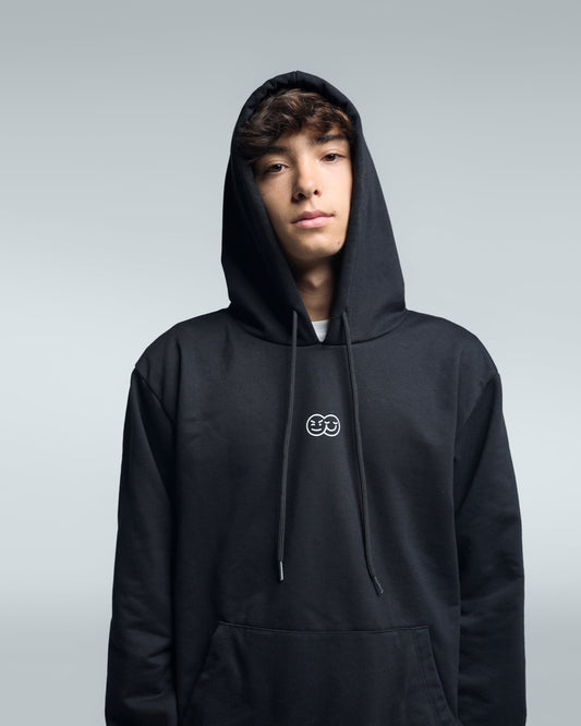 Hoodie negro logo atras you decide